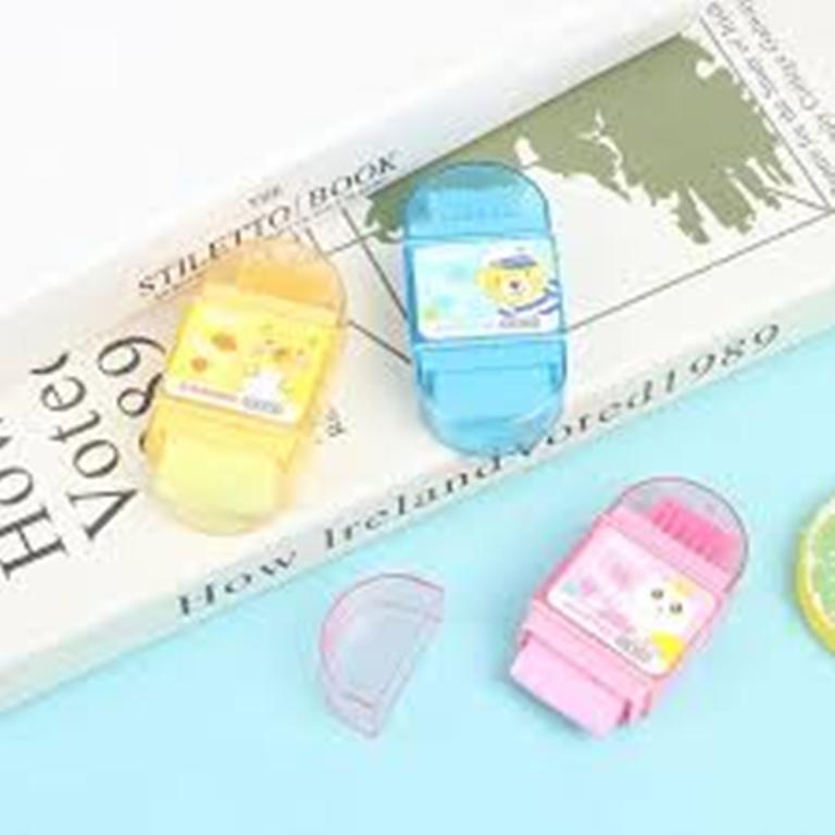 3 In 1 Fancy Multifunctional Pencil Sharpener, Eraser And Brush For Student- 2pcs - Pencil Sharpener For Office And School Use