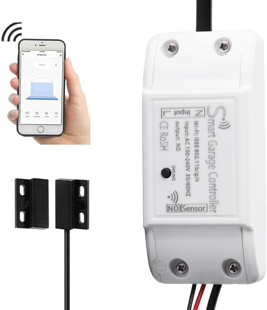 Tuya WIFI Garage Door Opener 220V Wireless Wifi Smart Garage Door Opener Works With Alexa/Google Home