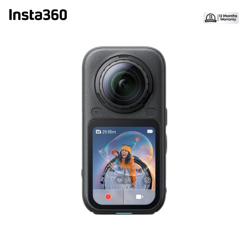 Insta360 X6 Travel Bundle - 8K 360° Action Camera | 1/1.1" Dual Sensors, 120MP Photo, 5K Single-Lens, 20m Waterproof, FlowState Stabilization + Foldable Selfie Stick Remote & Xtreme Battery