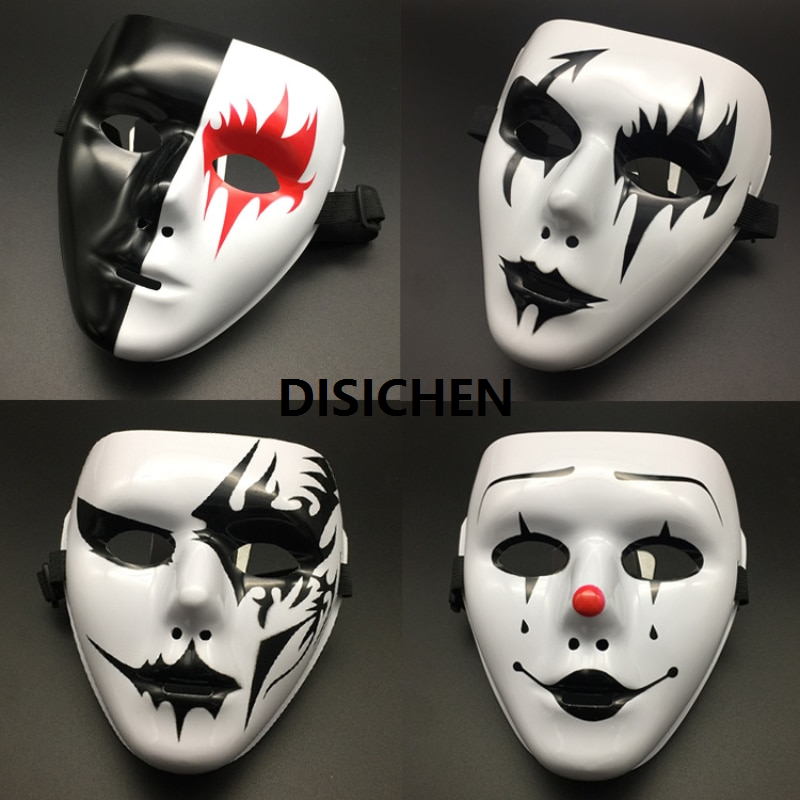 DISICHEN 1pcs Full Face Mask Hand-painted Halloween Masquerade Scary Party Supplies Cosplay Costume Accessory Props Luxury