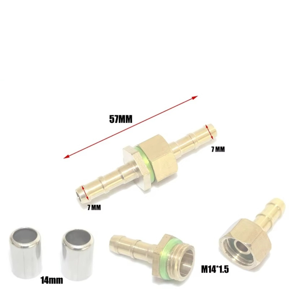 Durable Brass Sprayer Hose Connector 6.5/7.2/8/8.5mm Pipe Repair Brass Hose Repair Connector High Pressure Spraying Garden Spraying Copper Joint Sprayer Accessory