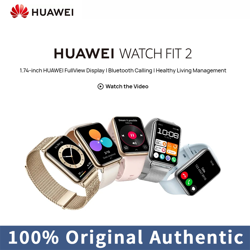 Linman HUAWEI WATCH FIT 2 1.74-inch HUAWEl FullView DisplOriginalay l Bluetooth Calling l Healthy Living Management