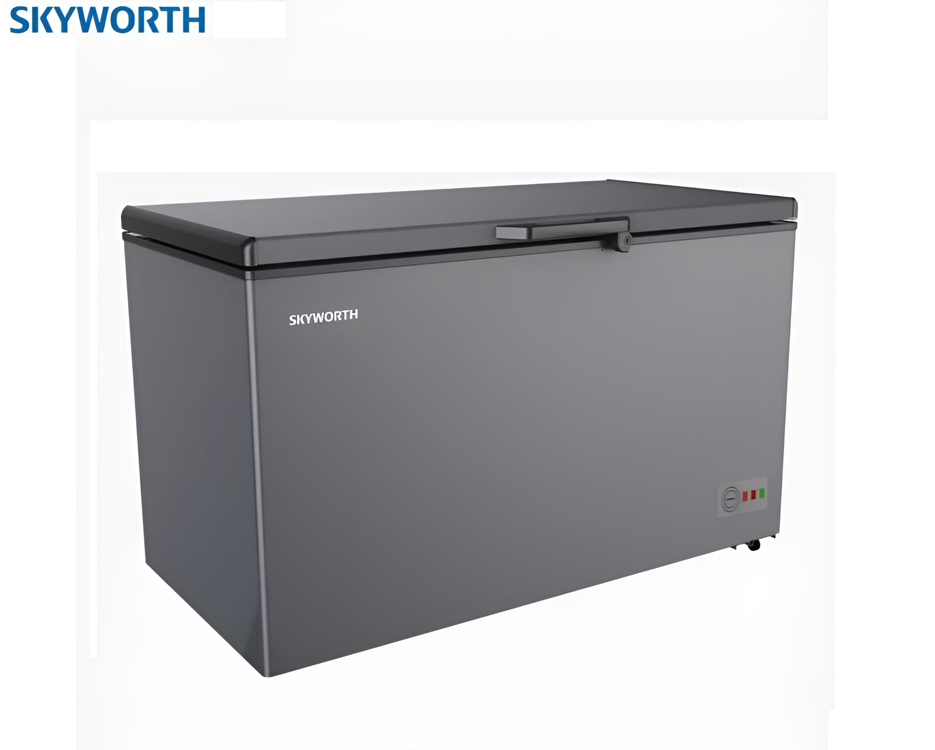 SKYWORTH Chest Freezer 360 Liters - SCF 390_Dark Silver