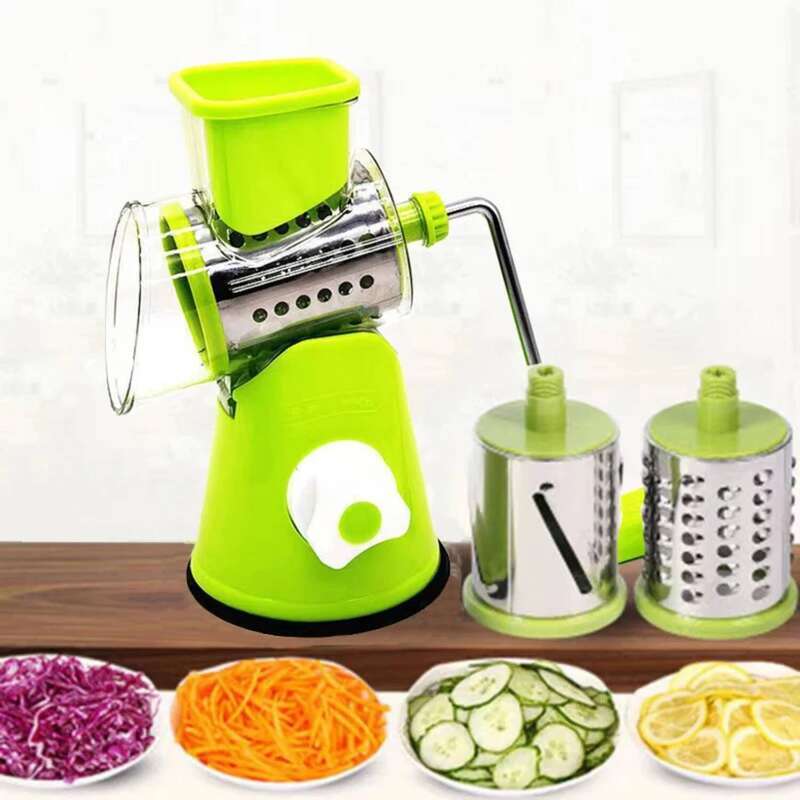 Multifunctional rotating grater, vegetable fruit hine, potato cutter, kitchen chopper gadget