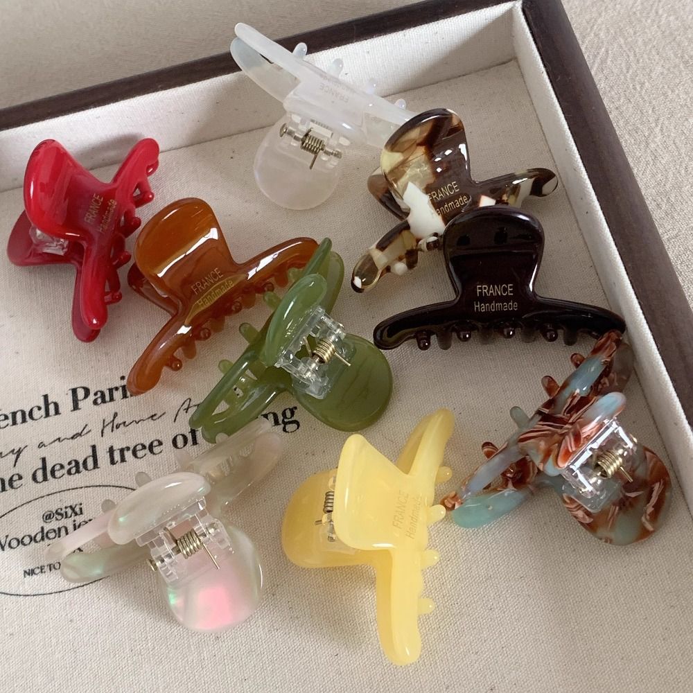Sweet Colorful Hair Claw Headwear Small Shark Clip Hair Clip Mini Side Clip Daily