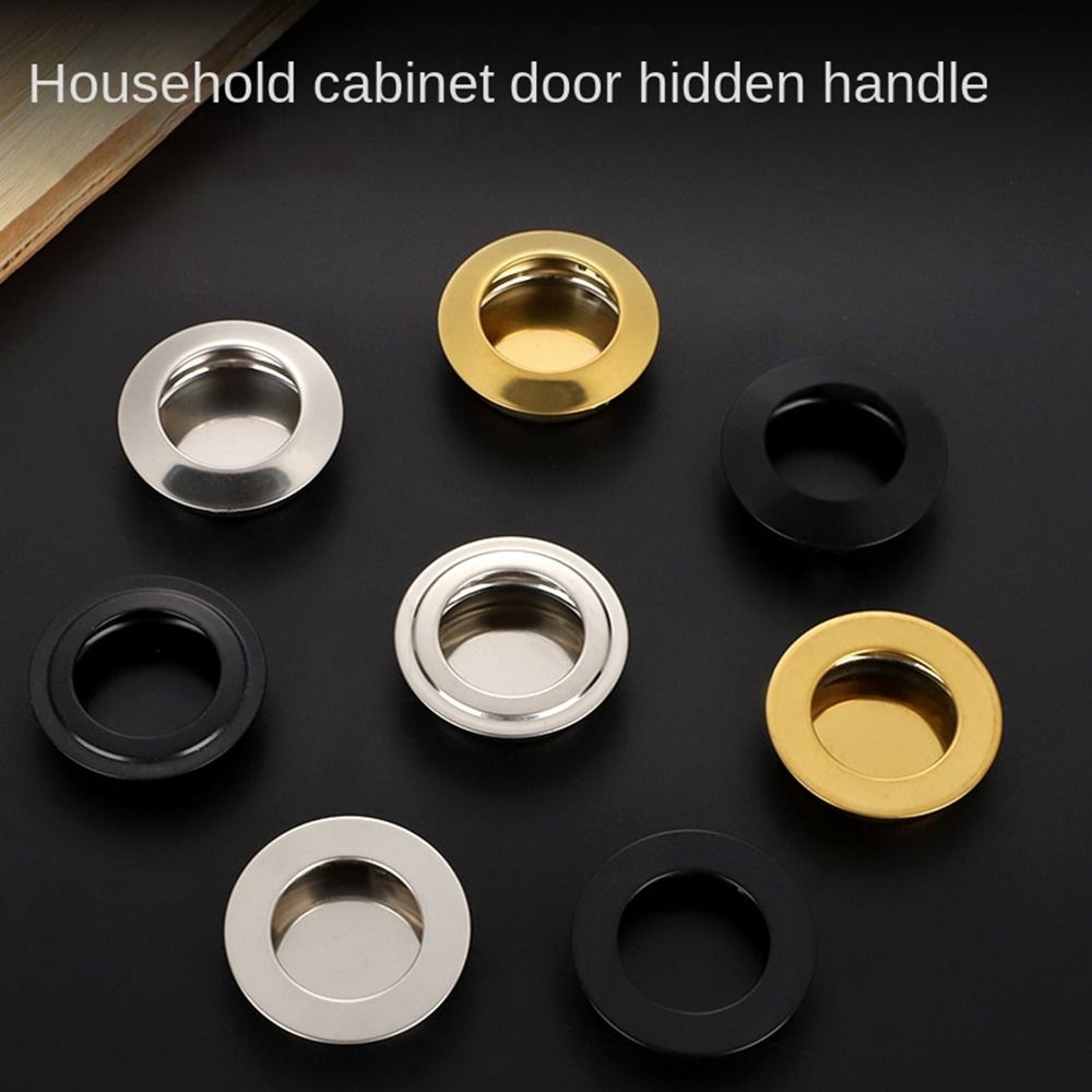 New Stainless Steel Recessed Door Handle Furniture Invisible Door Handlebar Hardware Sliding Door Pull Cupboard