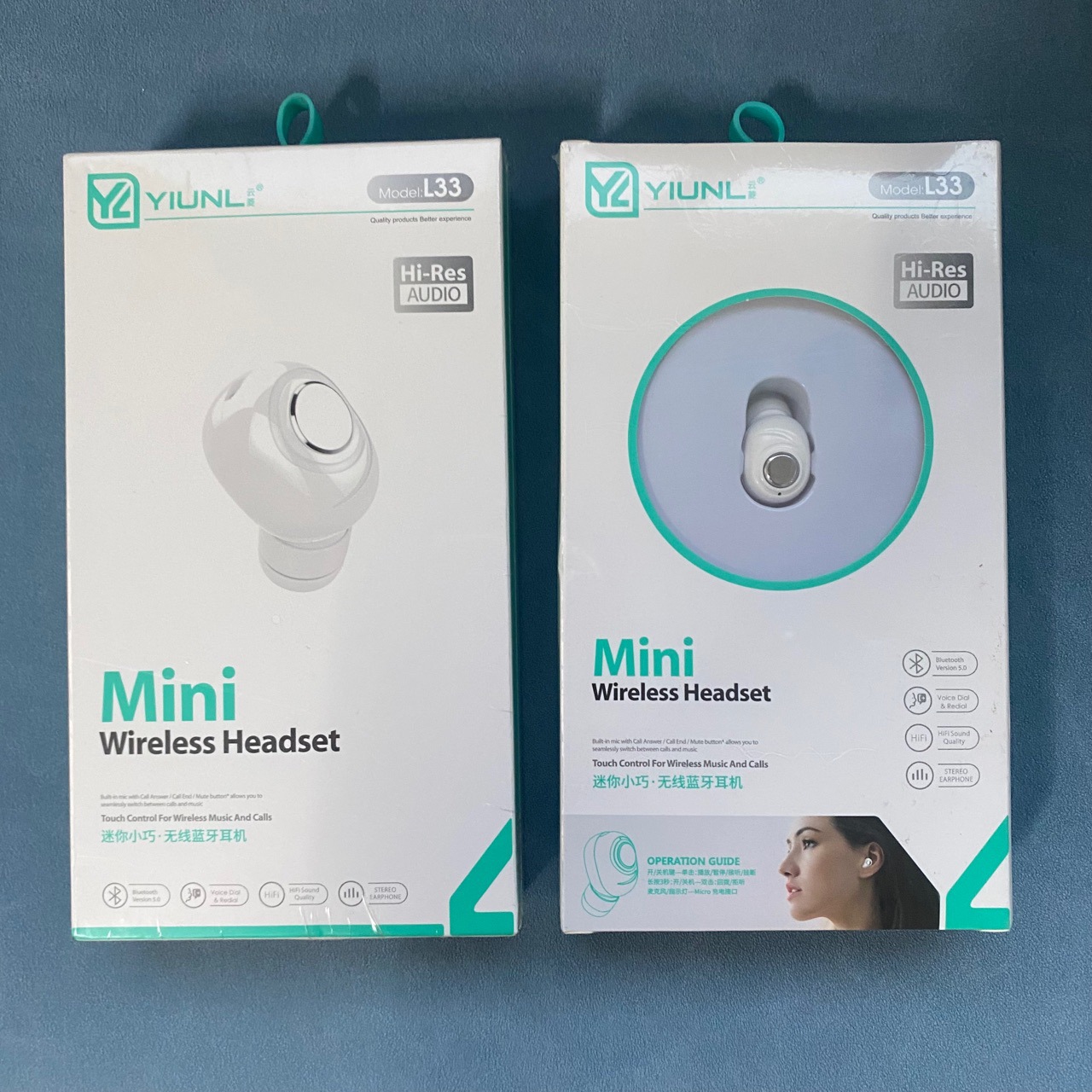 【Mega Sale】Mini Bluetooth Headset Test Single Ear Subwoofer Wireless Headset Industrial Gift Music Headset