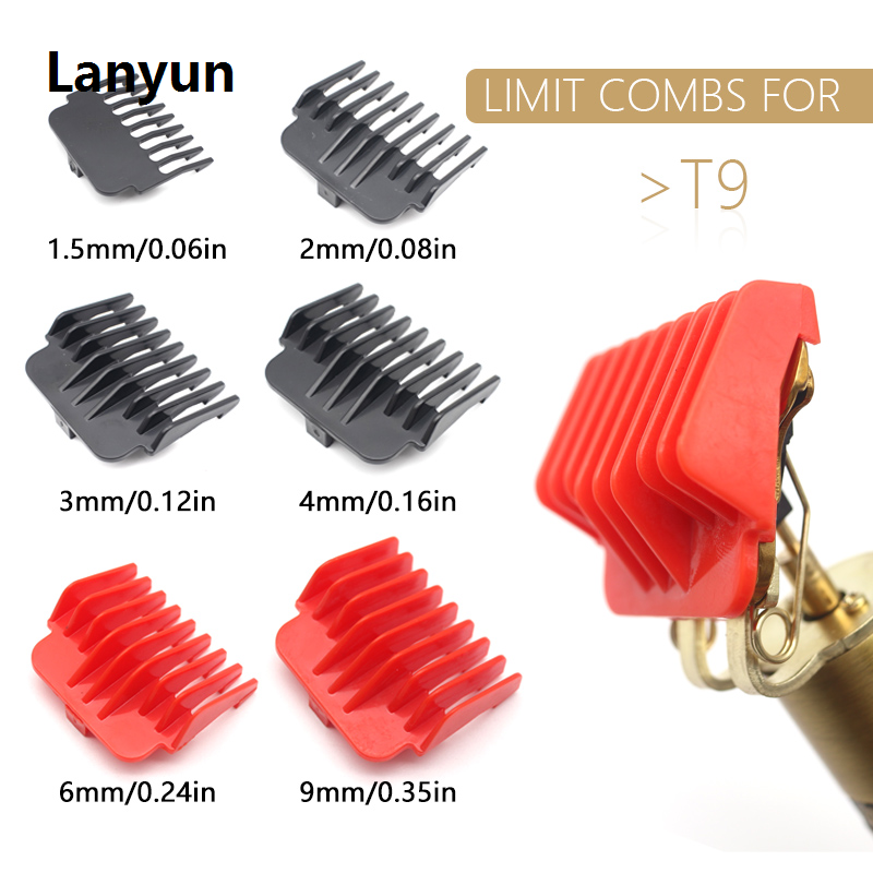 Lanyun for T9 1.5/2/3/4/6/9 mm Professional Hair Trimmer Limit Comb Guards 2025 New Trim Beard Hairdresser Hair Cutting Guide Barber Accesories