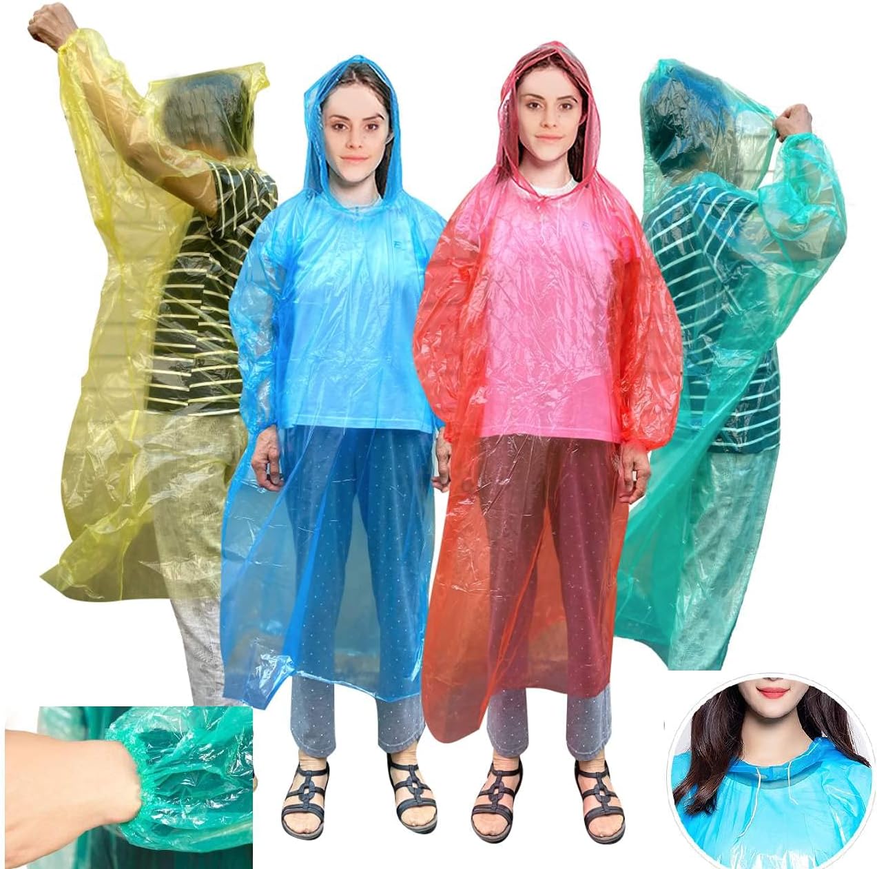 Disposable Raincoat Rain Card One Time Use Raincoat Portable