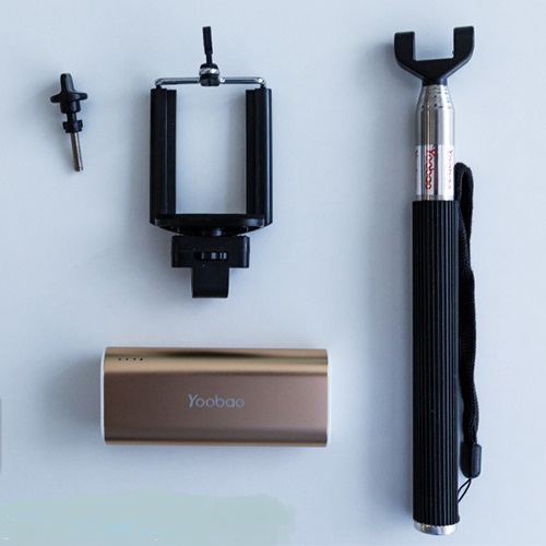Power Bank With Selfie-Stick + 5200 Mah Battery (Combo-Pack)