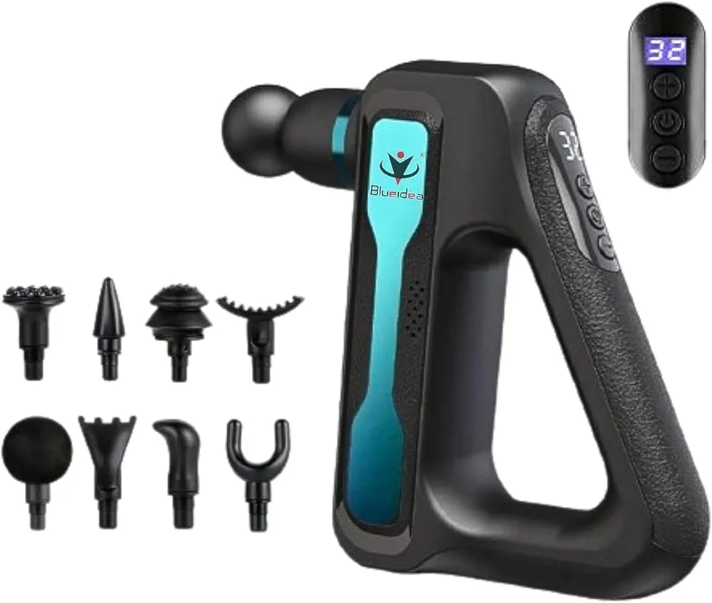 32 speed level with 8 Massage Attachments Full body Deep Tissue Muscle Body Relaxation Stiffness Massage Gun Vibration