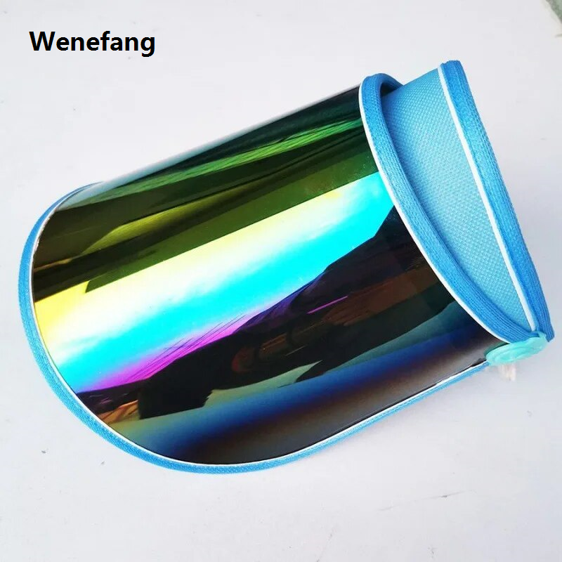 Wenefang Unisex Summer Hat, Sun Hat, Candy Color, Baseball Fashion Cap, PVC Plastic, MEN'S Sunshade