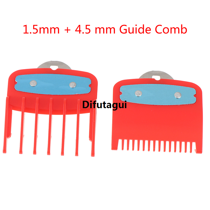 Difutagui Set comb red size 4.5+1.5mm comb guide attachment 2025 with metal bracket hair clipper