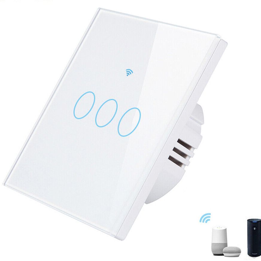 Tuya Smart Zigbee Smart Switch With Touch Panel Eu Standard Light Switch App Remote Control Compatiable with Alexa Google Home