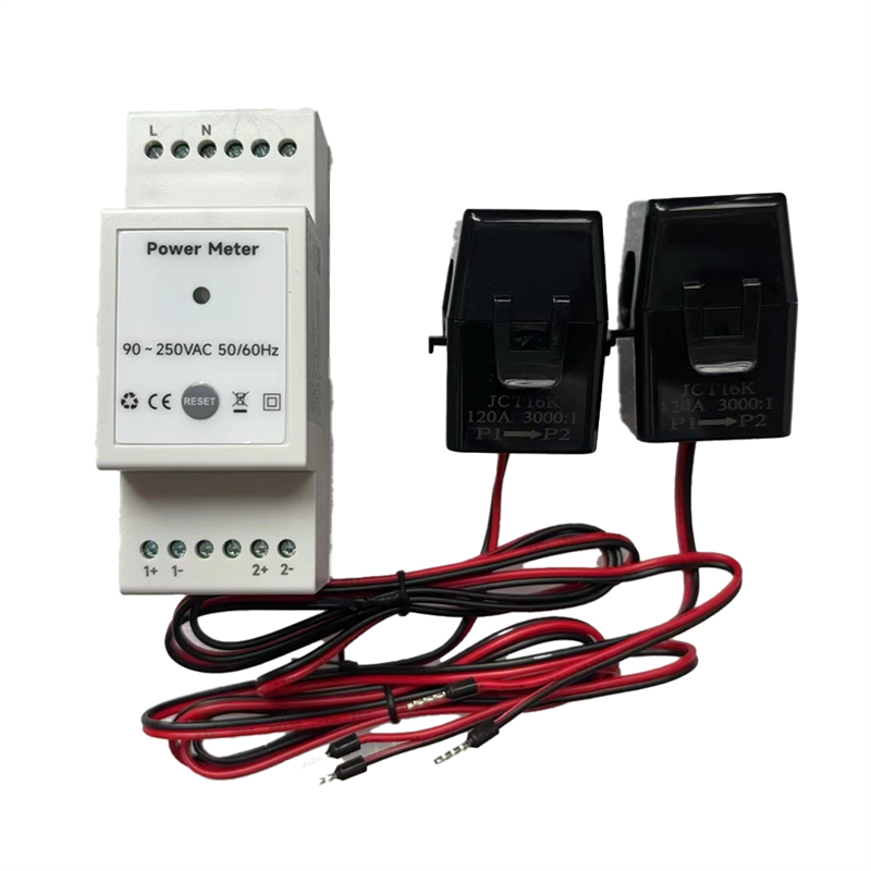 NAMUNY Tuya Smart Life WiFi Energy Meter Bidirectional 2 Channel Din Rail with 120A CT App Monitor Export and Import Power