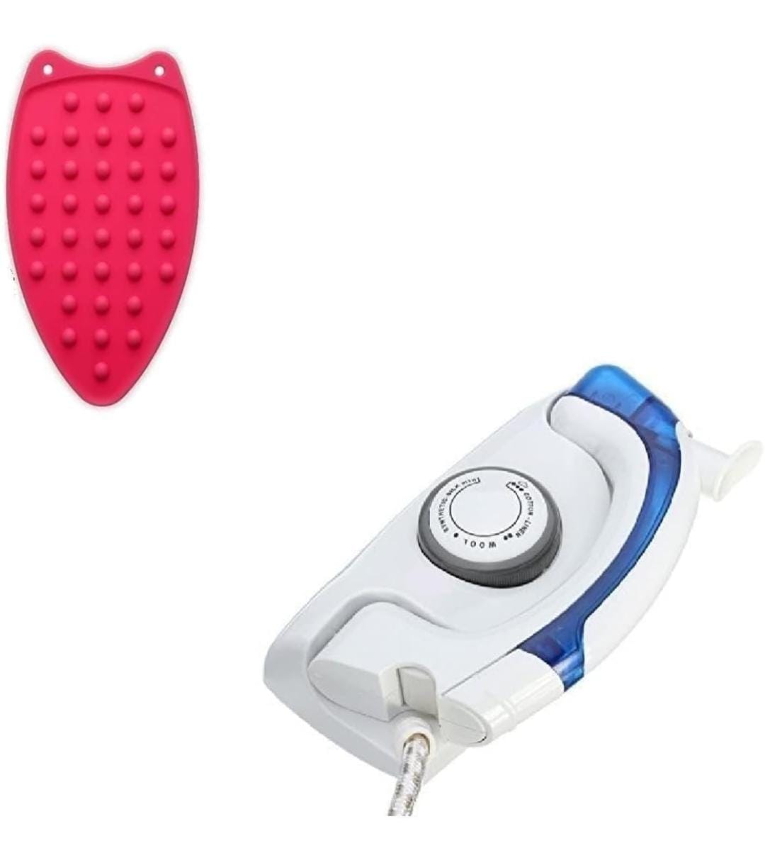 Folding Handel Portable Travel Steam Iron Press And Folding Handel With Heat-Resistant Rest Pad , Travel Iron 700w