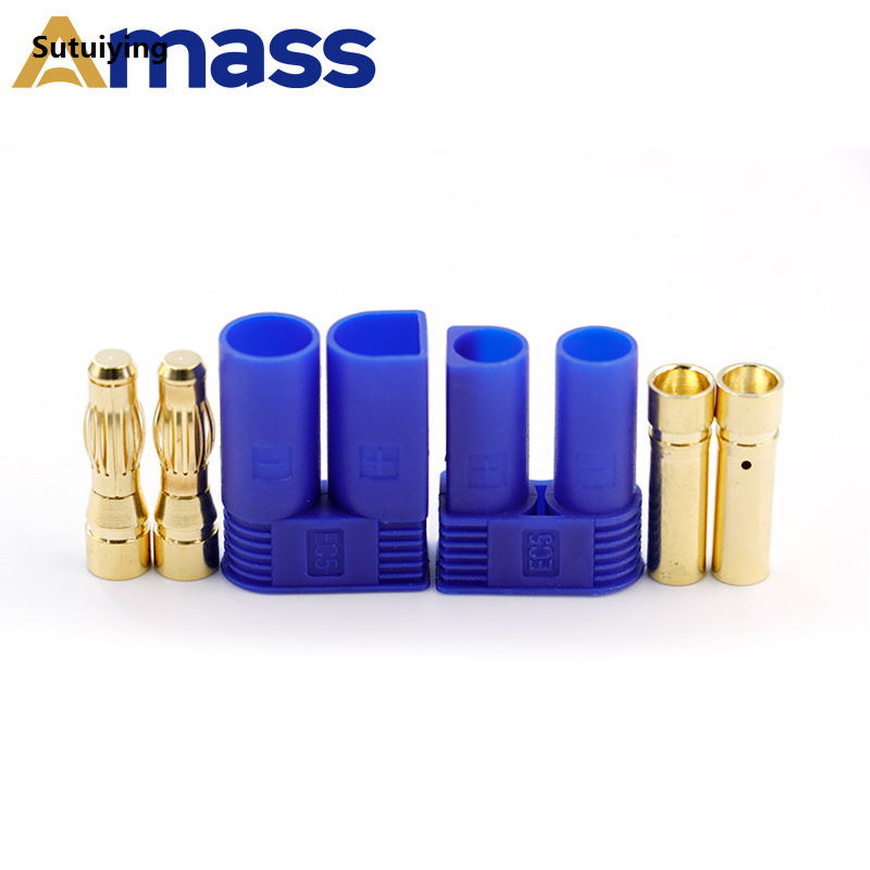 Sutuiying Amass EC5 plug gold-plated 5mm high current 100A suitable for 【2025 Version】 RC car/aircraft model lithium battery ESC motor modification