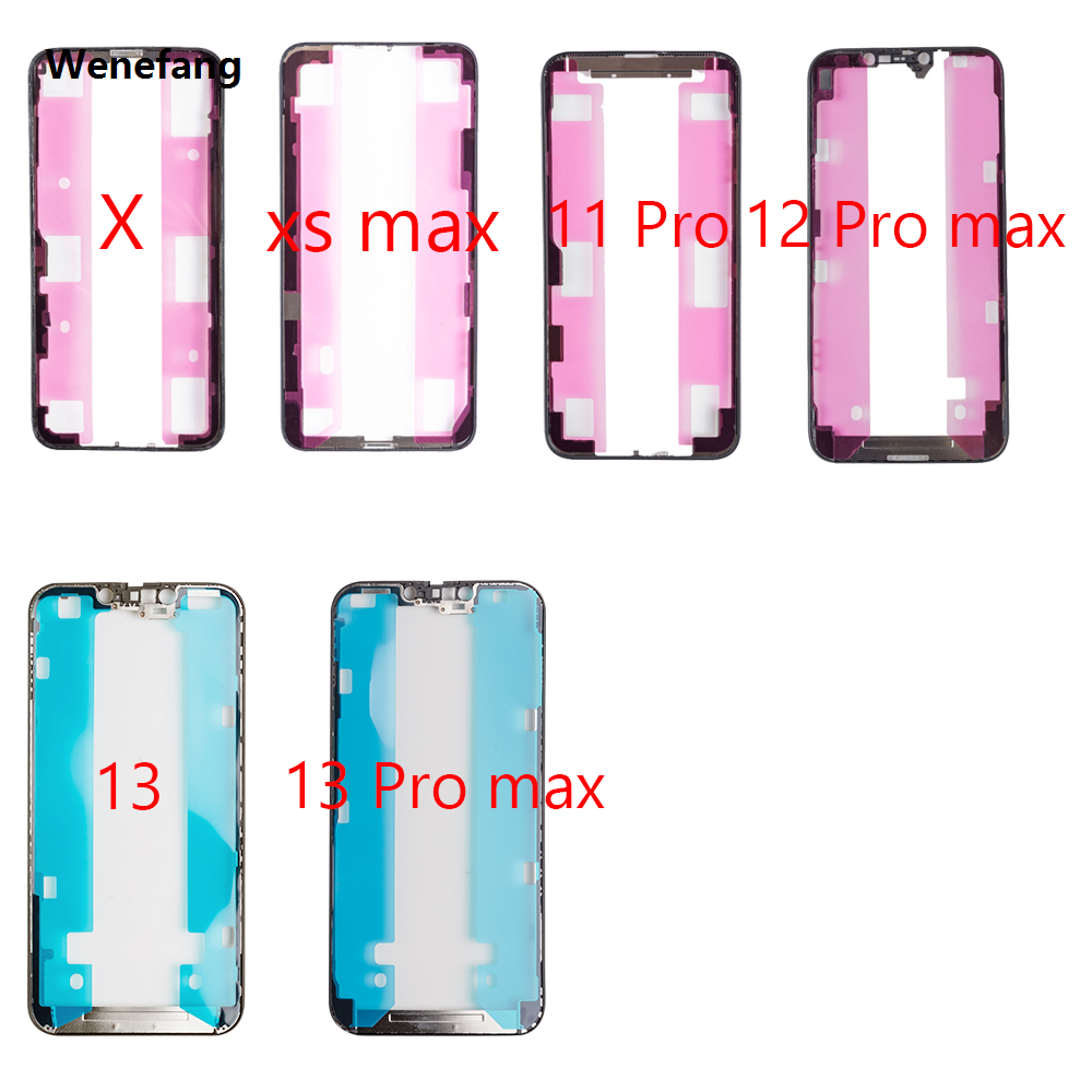 Wenefang 1pcs Front Screen Touch Glass+OCA For iPhone X XS XR Max 11 Pro Max 12 13 14 Mini Pro Touch Screen