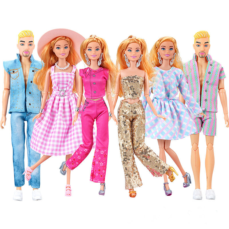 30cm / Female Doll Full Set 1/6 Bjd Ken Doll with Clothes Girls Dress Up Toys Gifts