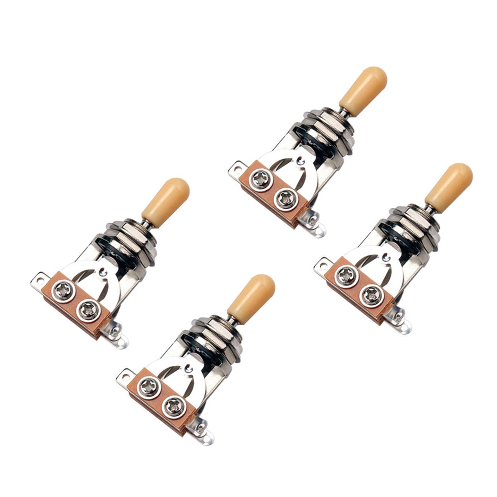 fasdaga Metric 3 Way Short Straight Guitar Pickup Selector Toggle Switch Knob for Lp Guitar Parts,Pack of 4