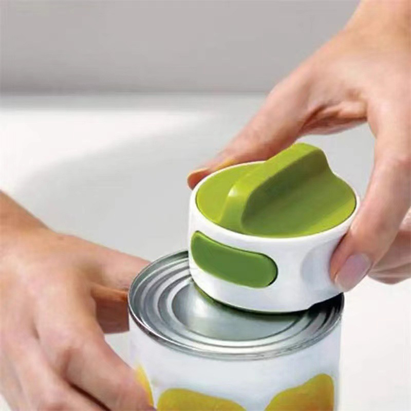 New specials 1 PC Portable Manual Can Opener Can-Do Compact Mini Kitchen Gadget Tool Easy Twist Release Safety Stainless Steel A JUE