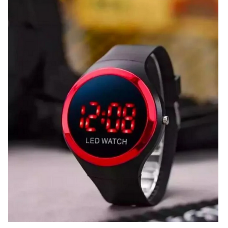 Trendy Apple Logo Digital Watch For Unisex Kids