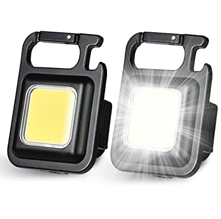 Rechargeable LED Work Light with Magnetic Base & Hook | Portable COB Flood Light Flashlight | 5 Lighting Modes USB Type-C Camping Emergency Repair Lamp - Ojustore