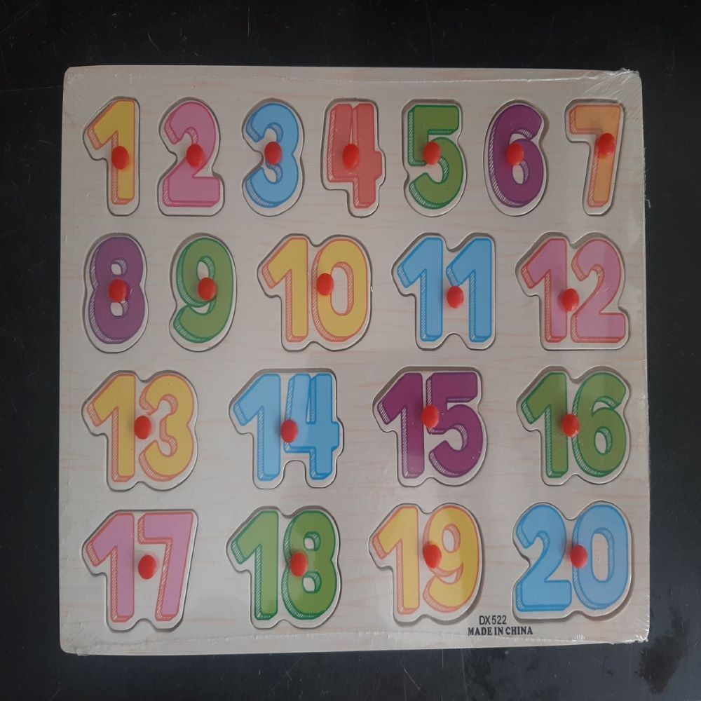 Colorful Wooden Number Blocks For Kids
