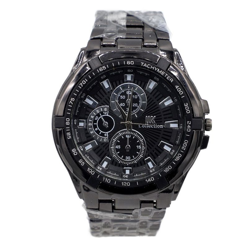 IK Collection Stainless Steel Chronograph Design Full Black Fashionable Watch For Men - Sold By Best Supplier