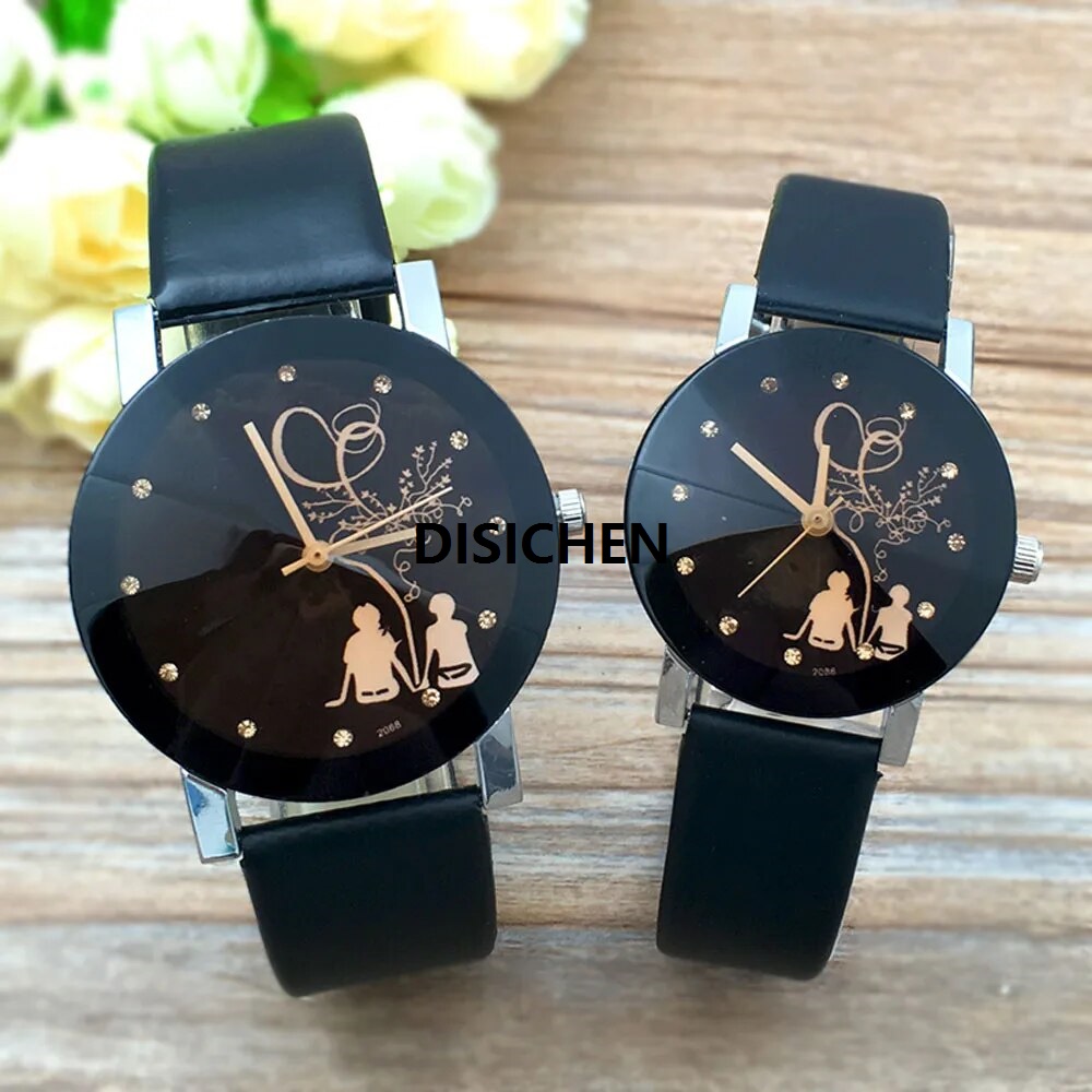 DISICHEN Fashion Couple Watches Set Him And Her Gifts Lover Items Original Luxury Wristwatch Brand Women Wrist Clock Men Present Portable