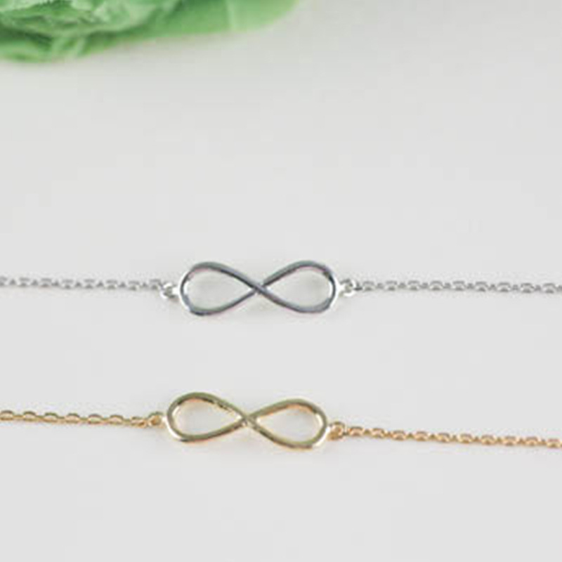 【New Arrivals】European and American summer hot selling anklet simple fashion good luck figure 8 anklet JL0052