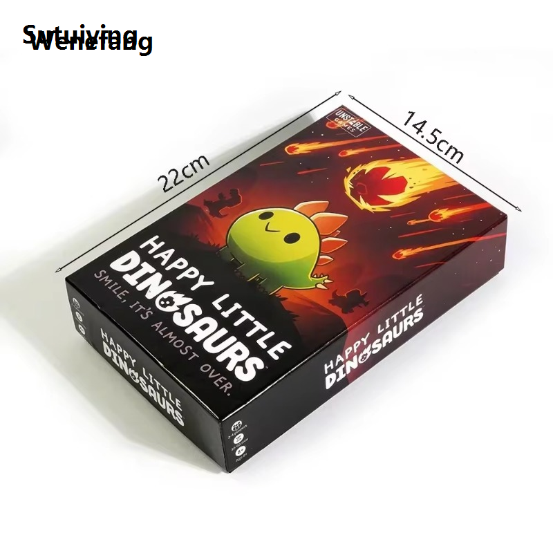 Wenefang Sutuiying Unstable Games Happy Little Dinosaurs Base Game Competitive Sabotage 2025 New Sales promotion Funny Card Game 5-6 Player Expansion Tic Tac K.O. : Dragons