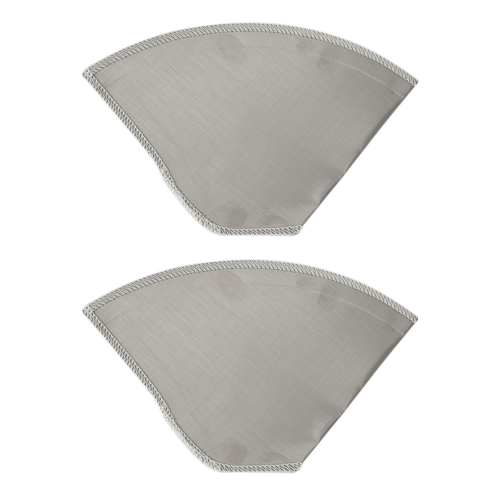2x Reusable Pour Over Coffee Filter Stainless Steel Fine Mesh Coffee Filter Drip Cone Paperless Universal Coffee Filter