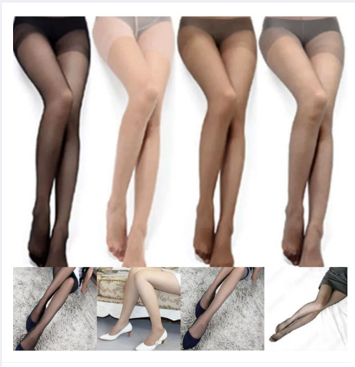 Women Summer Silk Smooth Breathable High Waist Ultra Thin Stockings