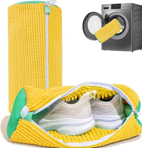 Shoe Cleaner Laundry Bag - Protective Washing Machine Bag for Sneakers