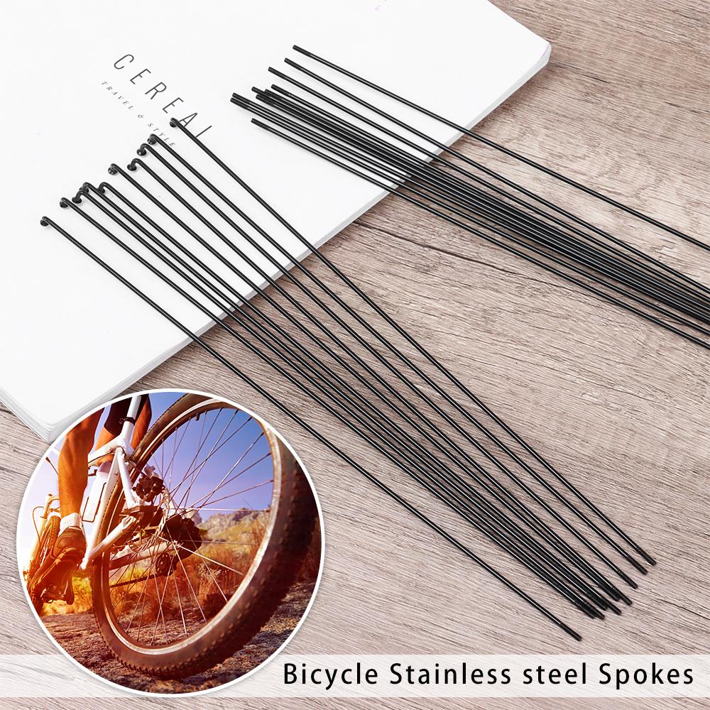 10pcs Outdoor Stainless Steel With Nipples Bike Repair Bicycles Spokes Wires Mountain Road Bikes Bicycle Spokes
