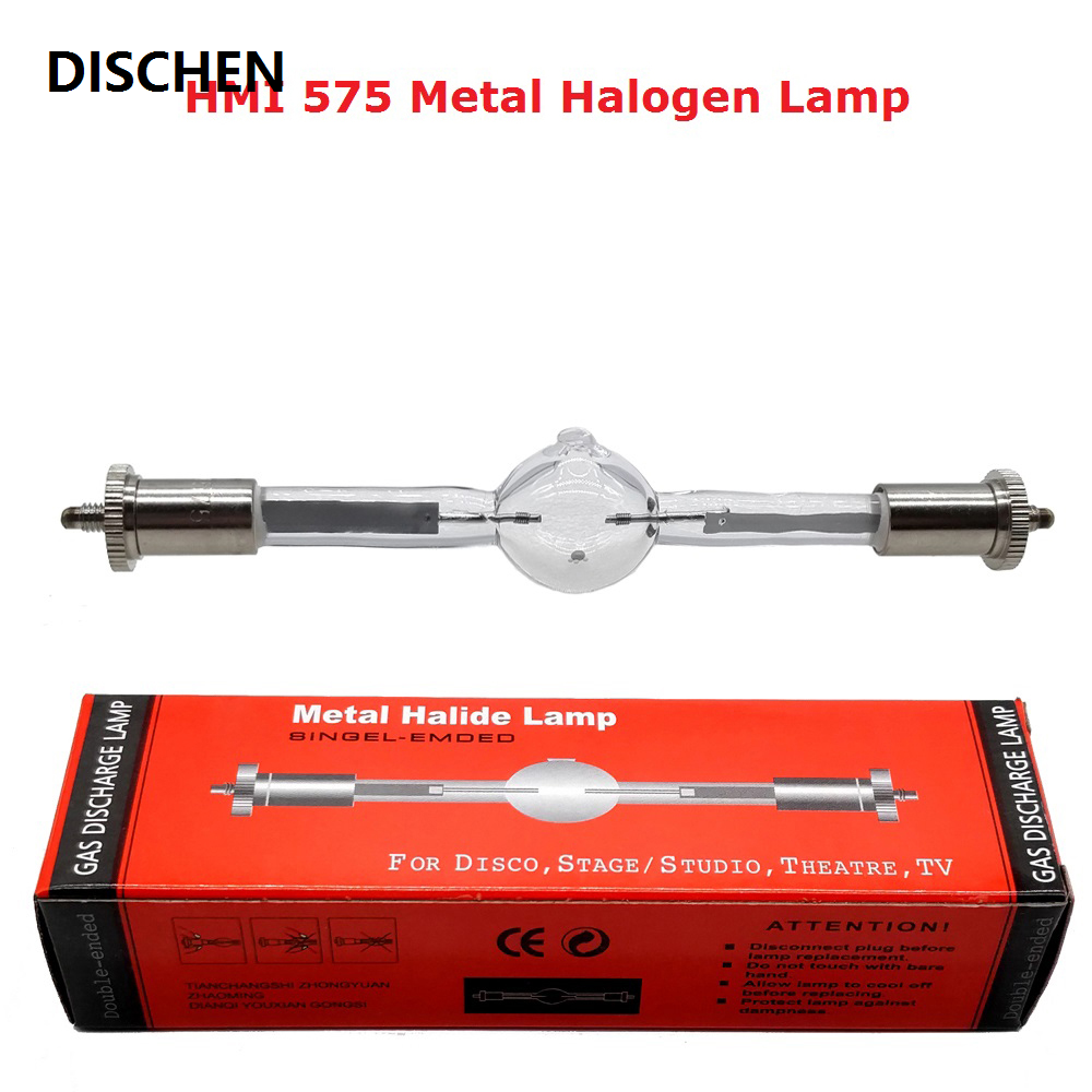 DISCHEN New style HMI 575/2 Stage Scan Lamp Bulb 575W Moving Head Light Lamps HMI575W Professional Scanner Lights Metal Halogen Lamp