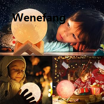 Moon Lamp Kids Night Light for Galaxy Lamp 5.9 Inch 16 Colors 3D LED Moon Light Rechargeable Nightlight with Remote