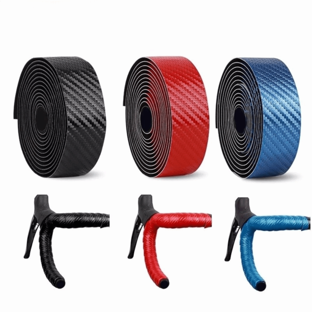 Bike Part Non Slip Bicycle Handlebar Tape Breathable Super Sticky Bike Handlebar Tape Shock Absorbing Anti-Vibration Handlebar Anti-Slip Tape Speed Racing