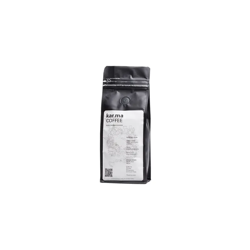 Karma Coffee Dark Roast Filter Ground 250 Gms Strong Bold Brew Beans Cafe Beverage Morning Drink