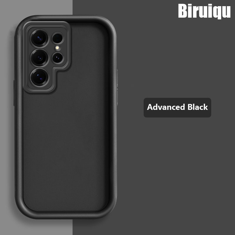 Biruiqu For Samsung Galaxy S25 S25+ S25 Ultra New Angel Eye Step Lens Full Pack Thickened Anti Drop Silicone Protective Cover