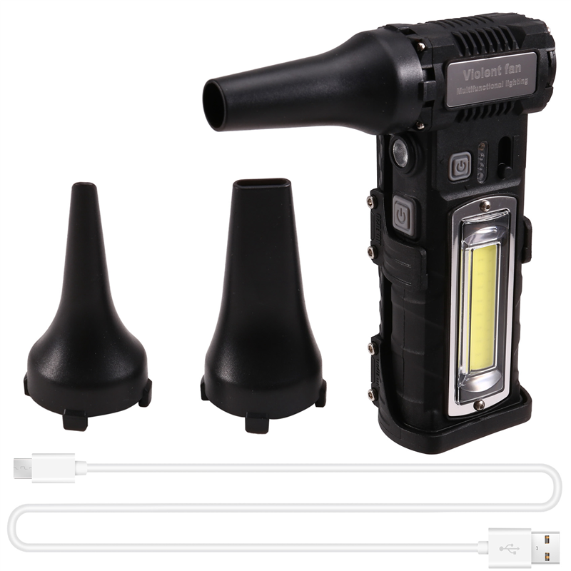 110000RPM Adjustable Speed Handheld Fan with Light, Suitable for Hair Dryer and Vacuum Cleaner, Brushless Motor