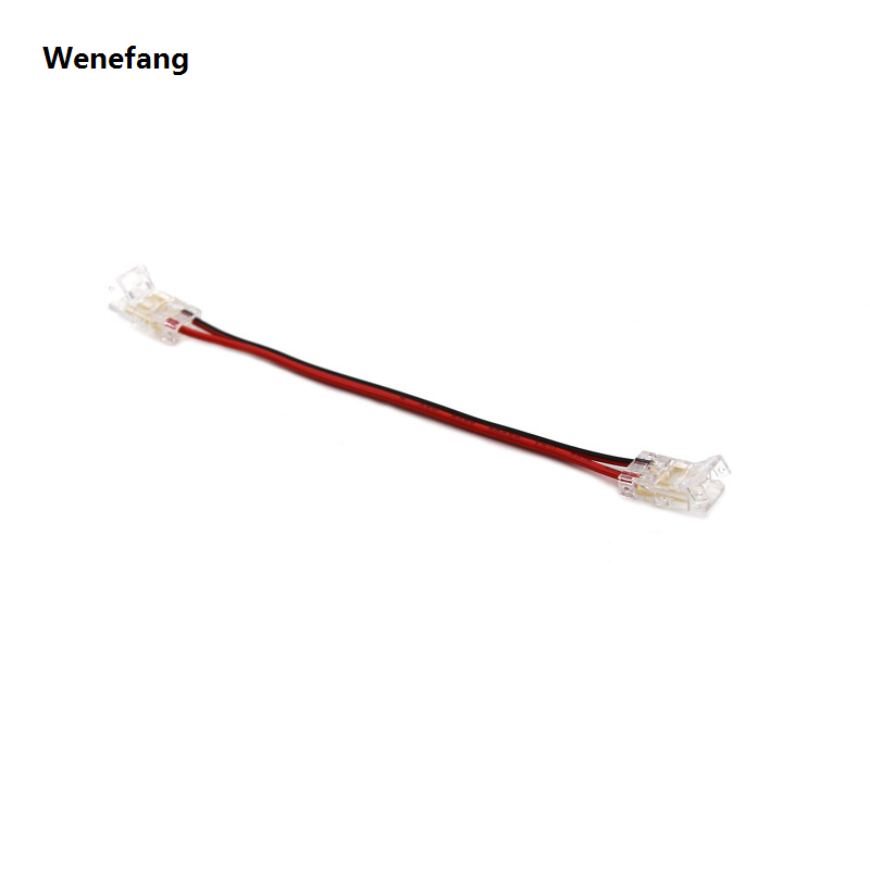 Wenefang 10pcs COB LED Wire Connector Connection Solderless Mini Buckle High Quality FCOB RGB CCT LED Strip Lights 2 3 4 Pin Connector With Wire