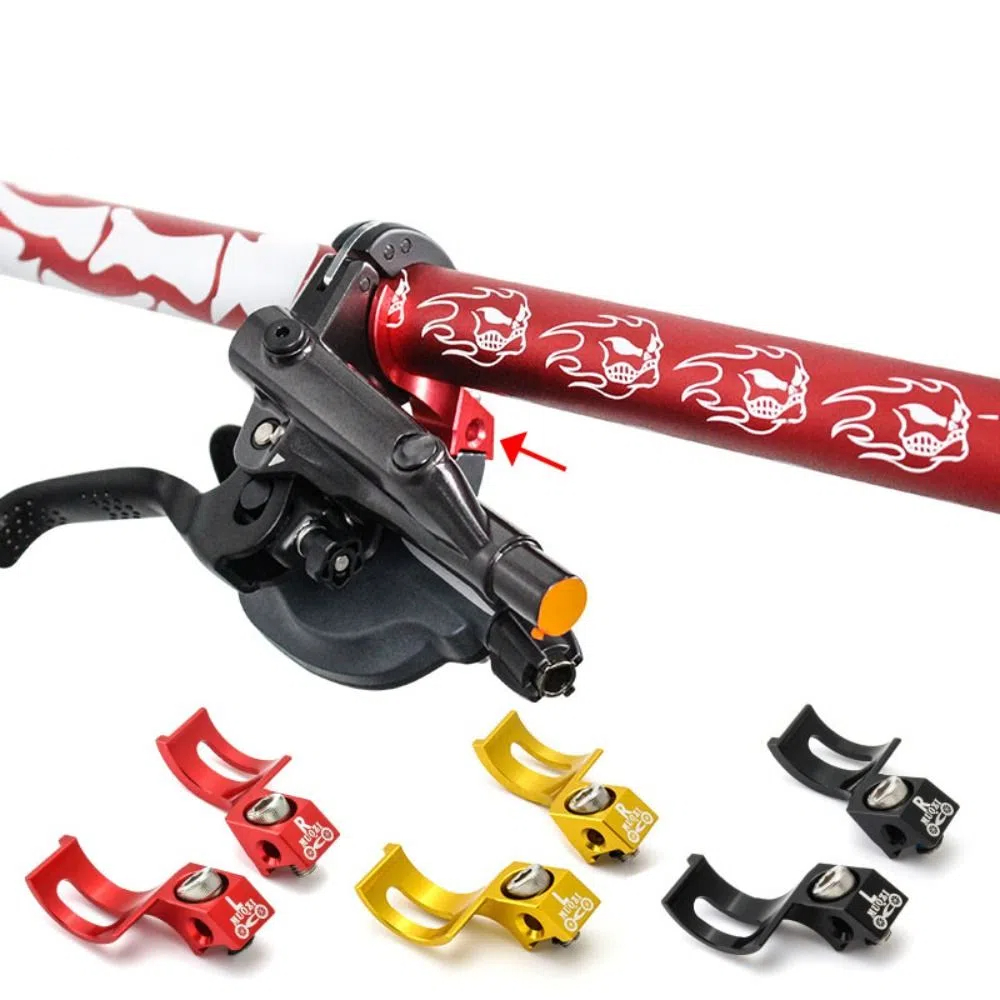 Bike Brake Lever Aluminum Alloy Bike Brake Shifter Levers Universal Stable Brake Shift Mount Hollow Design Anodizing Bicycle Accessories Road Bicycle