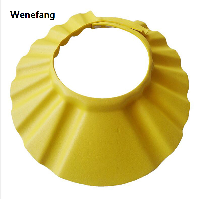 Wenefang Adjustable Baby Shampoo Cap Kids Wash Hair Protection Infant Health Care Accessories New Soft EVA Baby Bath Waterproof Hat