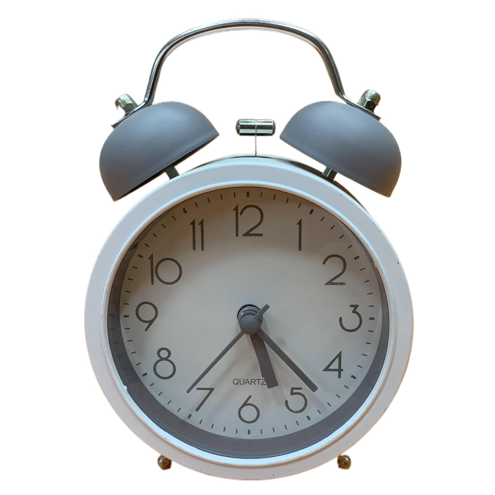 New Attractive Model Round 1,2,3,4 Numbering White Dial Black Color Loud Alarm Sound best Quality Table Alarm Clock