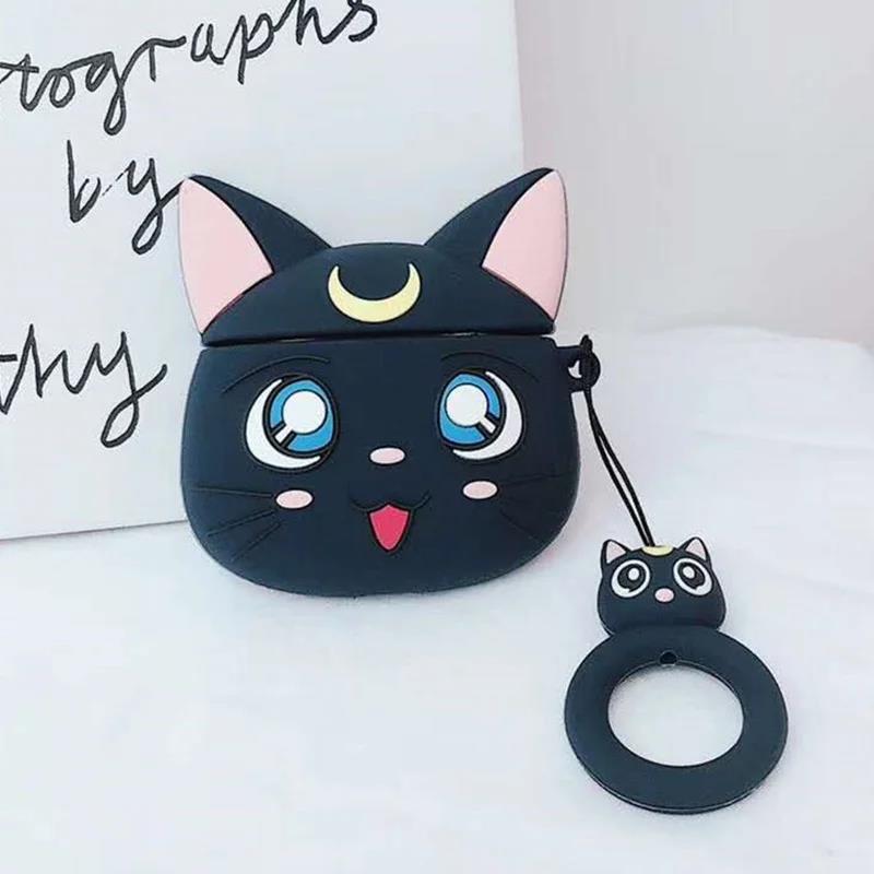 Profesional Cute 3D Cartoon Cat Design Silicone Protective Case For Airpods 1/2/Pro - Keep Your Earphones Safe!