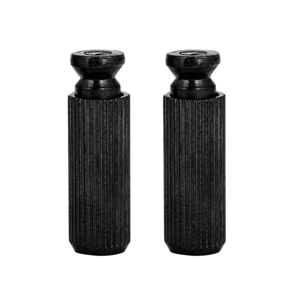 ​2 Pcs Durable 8mm Diameter​ Guitar Bridge Studs​ Black/silver Metal ​Tremolo Bridge Anchors​ ​Adjustable Height​ ​Tremolo System Parts ​Bridge Anchor Replacement​