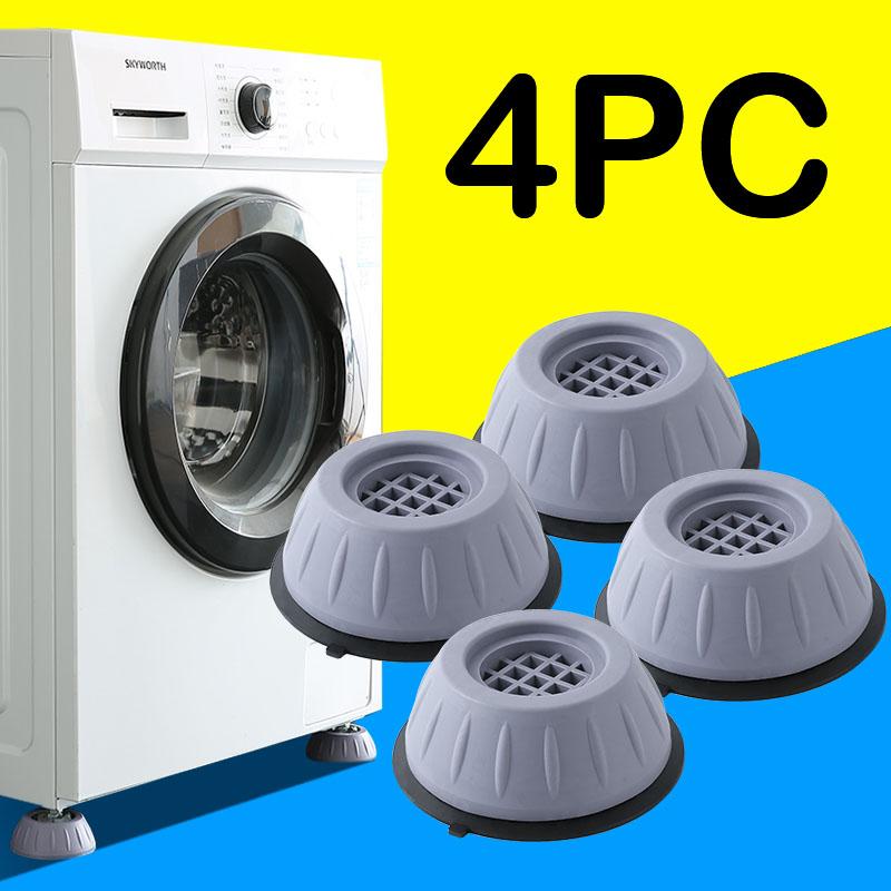 4Pcs Anti Vibration Pads Washing Machine Stand Shock Pad, Dishwasher Stand Noice Cancelling Washing Machine, Prevent Moving and Shaking Bed Stand