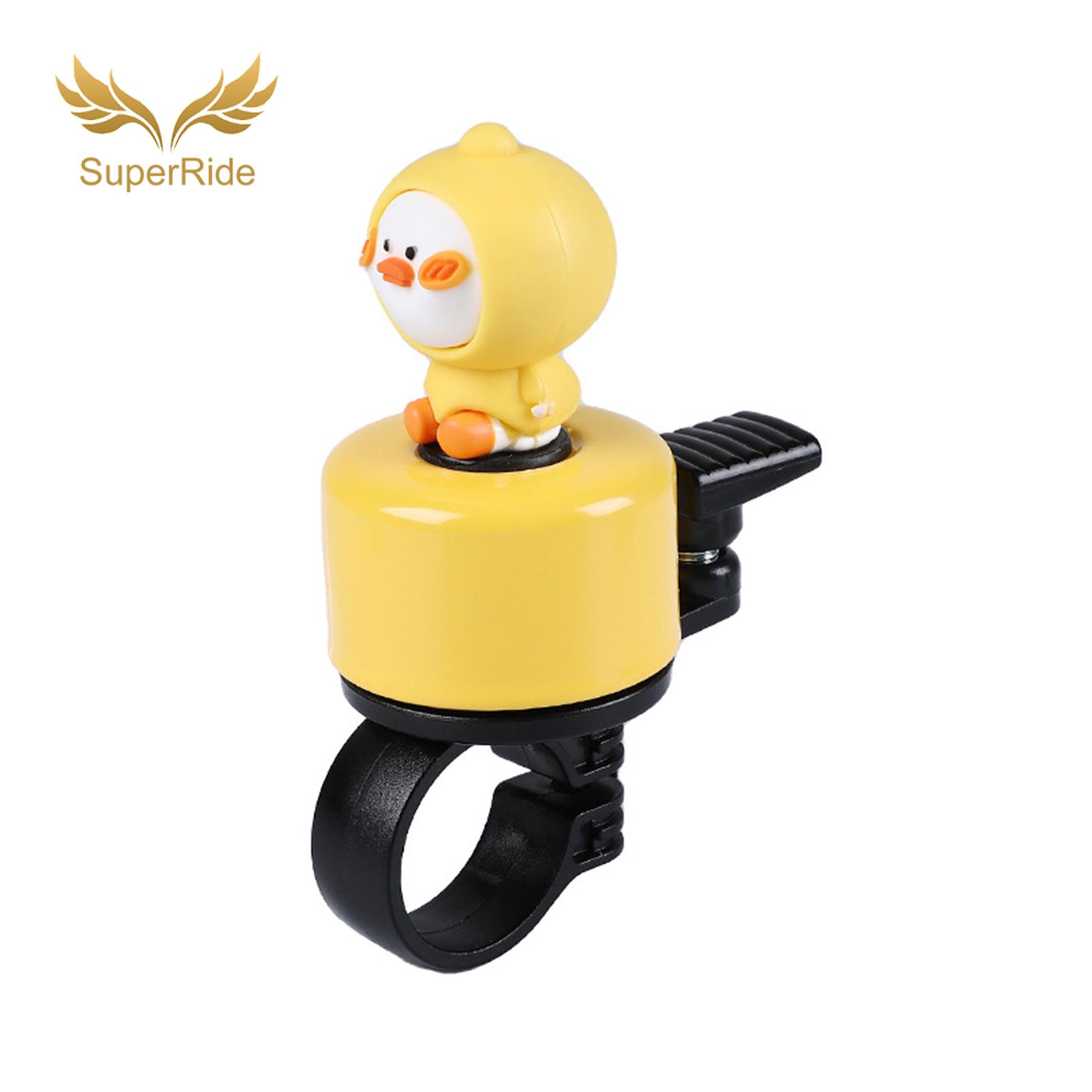 SuperRide Loud Bike Bell Adorable Cartoon Animal Bike Bell Loud Sound Lightweight Universal Mtb Road Mountain Folding Bicycle Handlebar Alarm